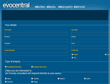 Tablet Screenshot of evocentral.evocities.com.au